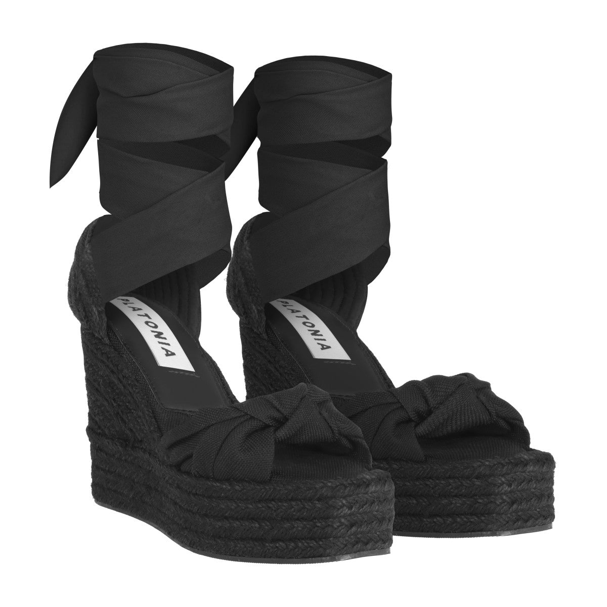 Zapatillas Esparto Alpargatas CuÃ±a Mujer Negras Alpargatas CuÃ±as