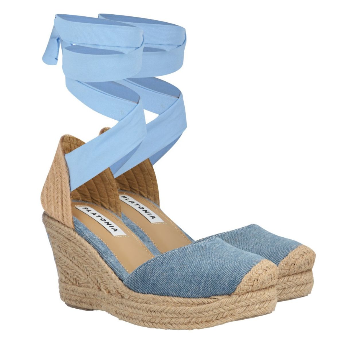 Alpargatas Mezclilla Mujer Alpargata Plataforma Yute Punta Cerrada