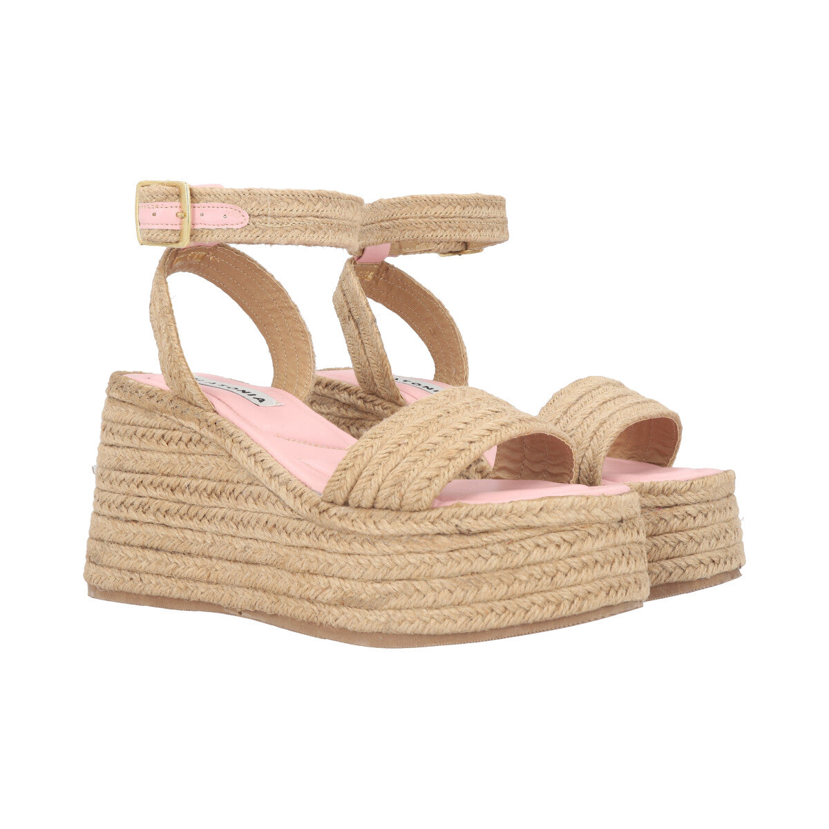 Sandalias Artesanales Plataforma Mujer Zapatos Yute Plataforma